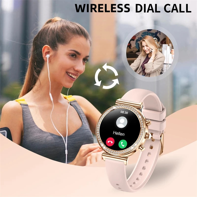 INNOFOVO Ladies Smartwatch With Calls And Message Alerts
