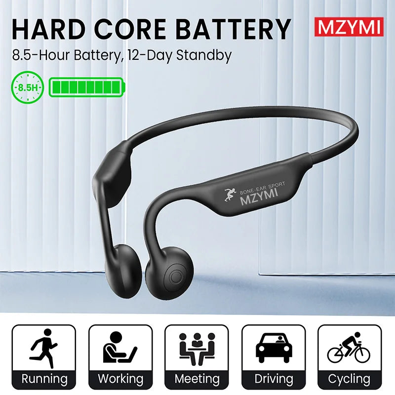 INMAS MZYMI A18 Bone Conduction Neckband Earphones With Mic