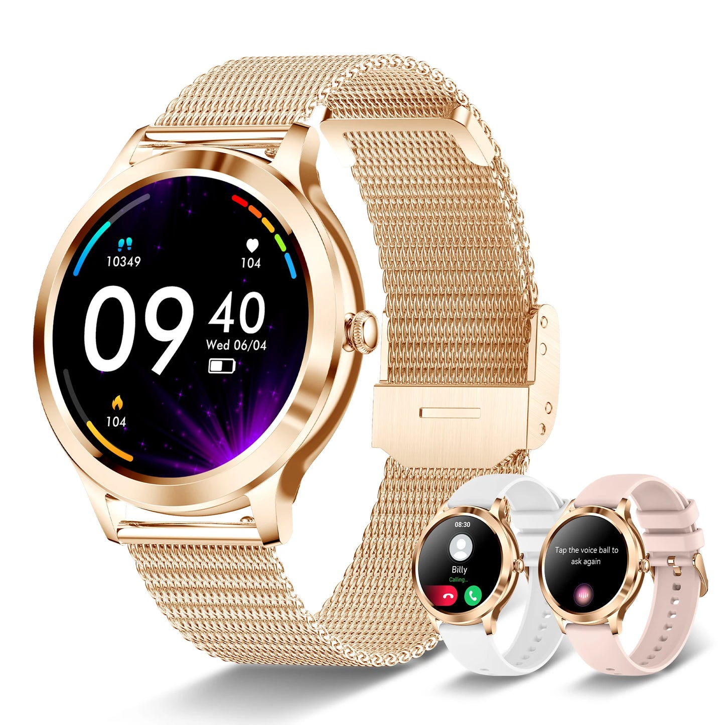INNOFOVO Women's Smart Watch Fitness Tracker With Wireless Calling