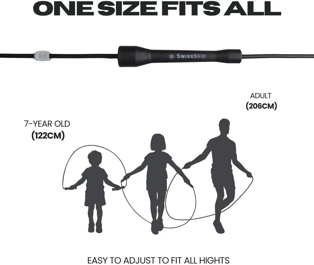 PVC Adjustable Speed Jump Rope for Cardio Fitness and Boxing