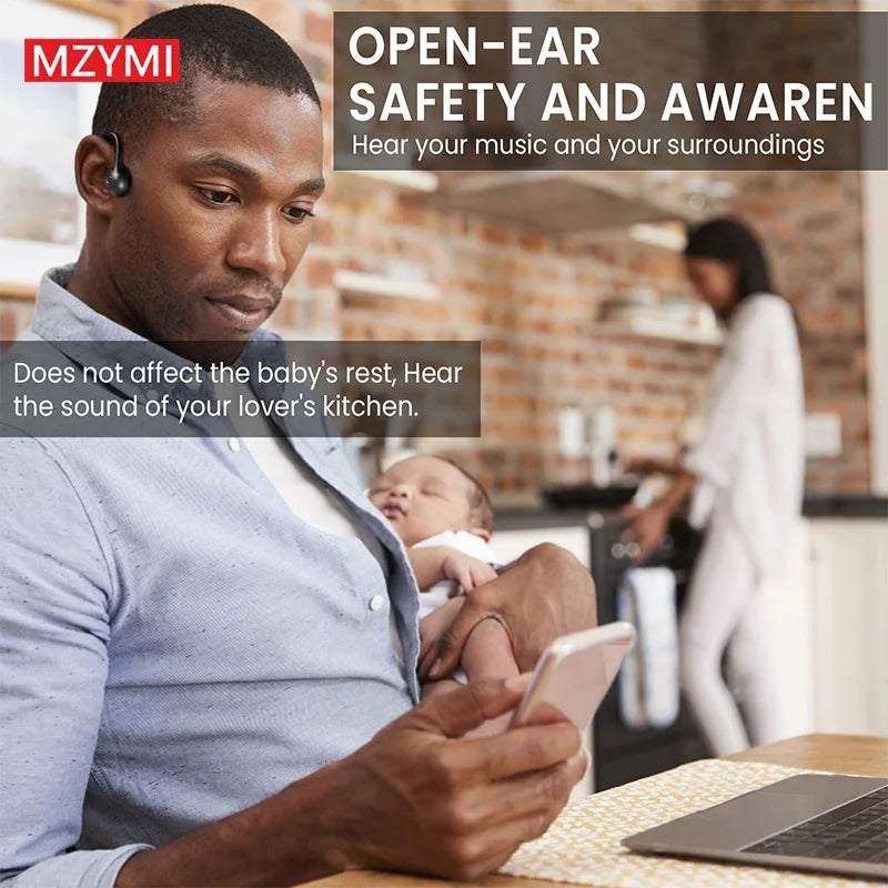 INMAS MZYMI A18 Bone Conduction Neckband Earphones With Mic