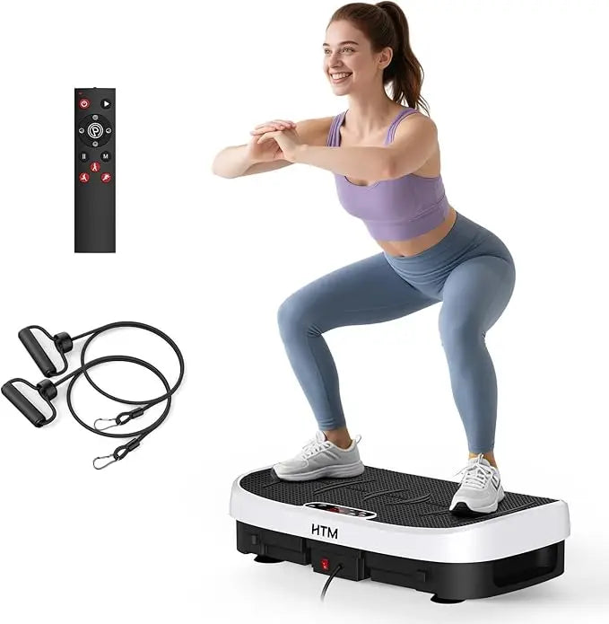 HTM Vibration Plate Fat Burning Fitness Platform 120 Levels Home Gym