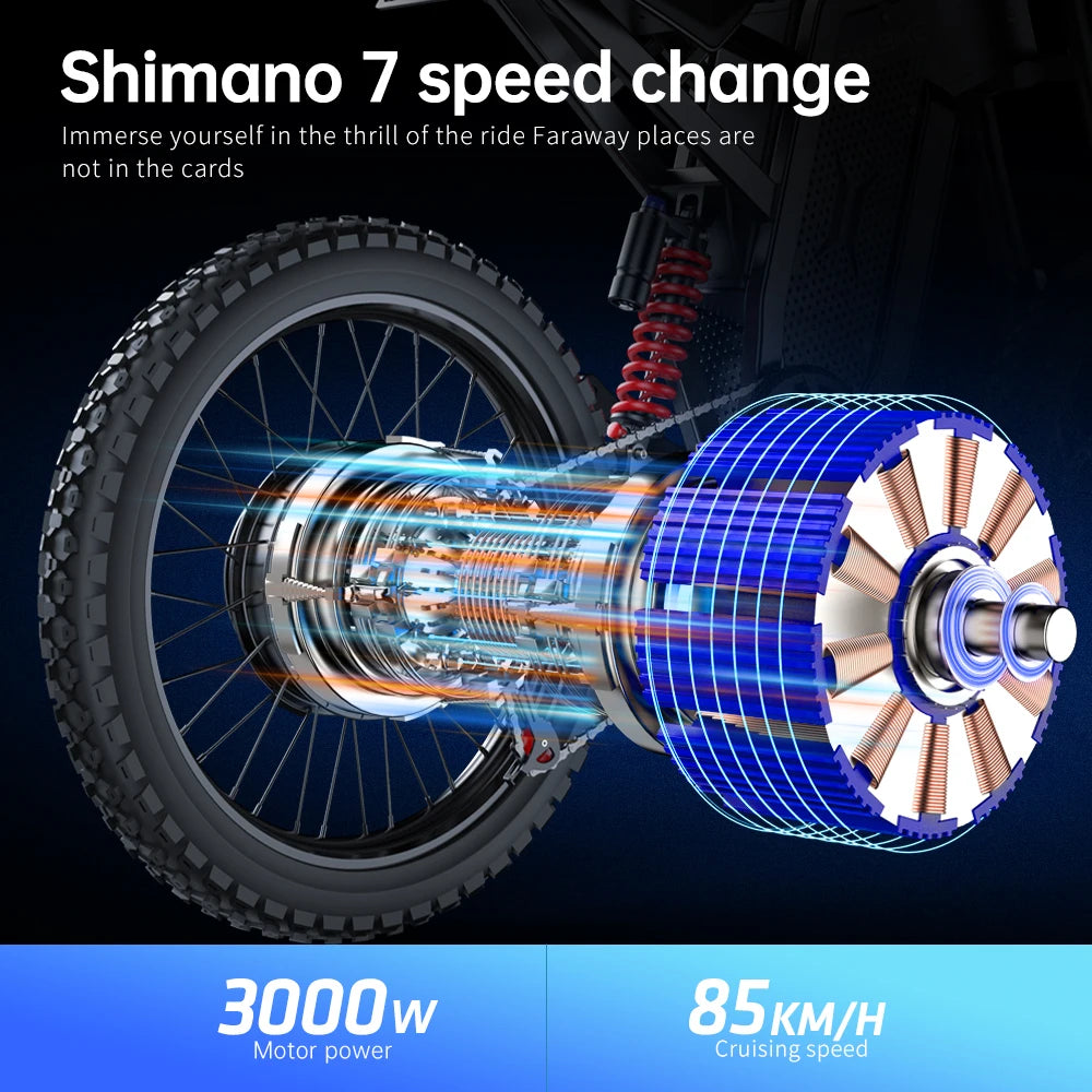 EKX X21 Max Electric Motorcycles 3000W Brushless Gearless Motors