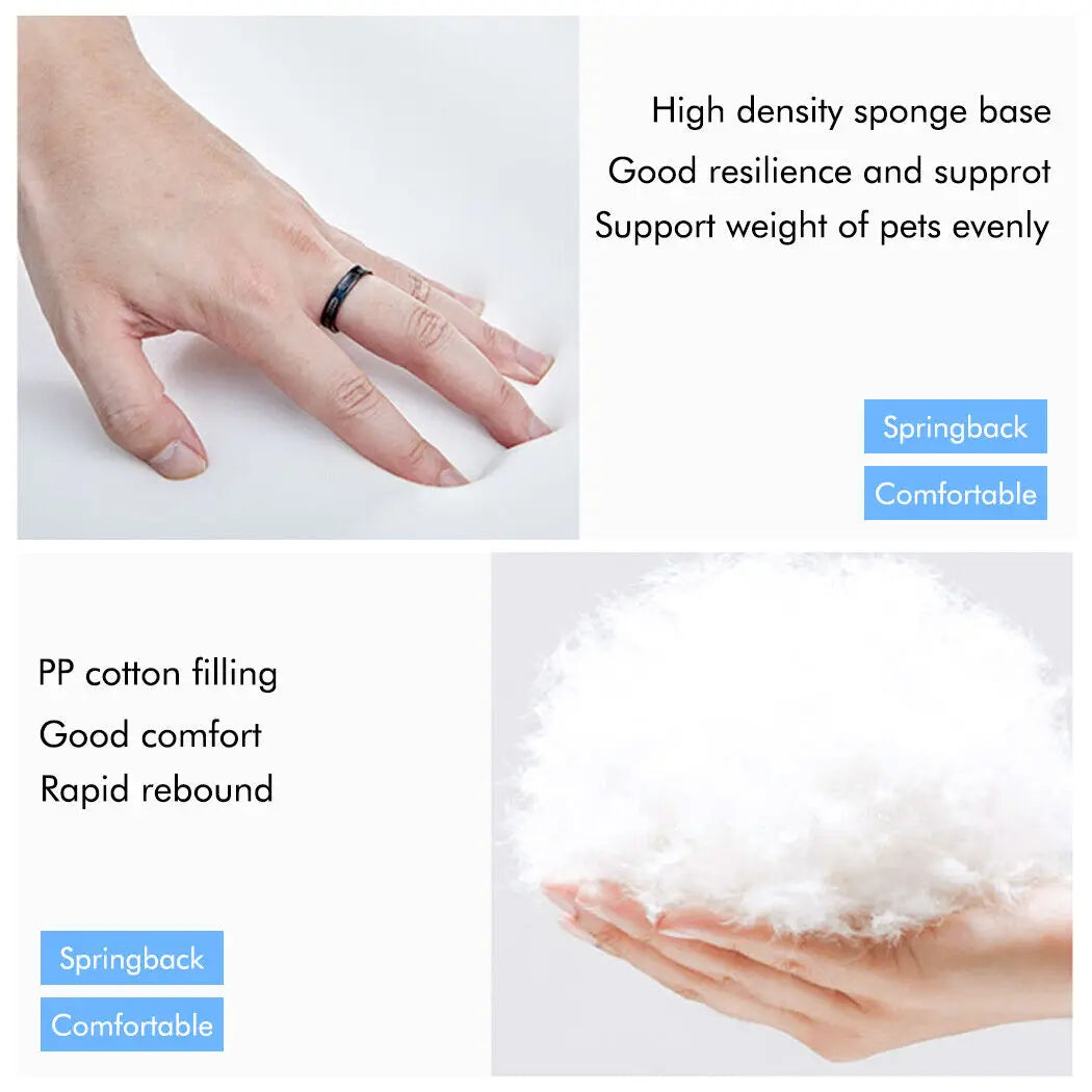 BINGOPAWCN Orthopedic Dog Bed Cushioned Mattress with Removable Cover