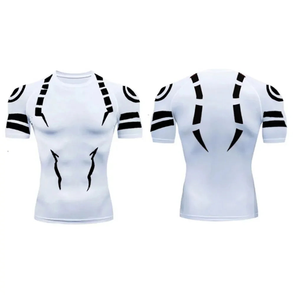 Anime Jujutsu Kaisen Sukuna 3D Print Compression T Shirt