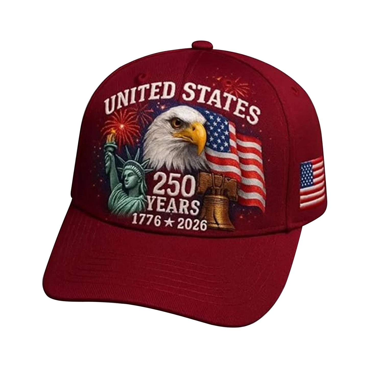 Breathable Patriotic Baseball Cap United States Tribute Hat