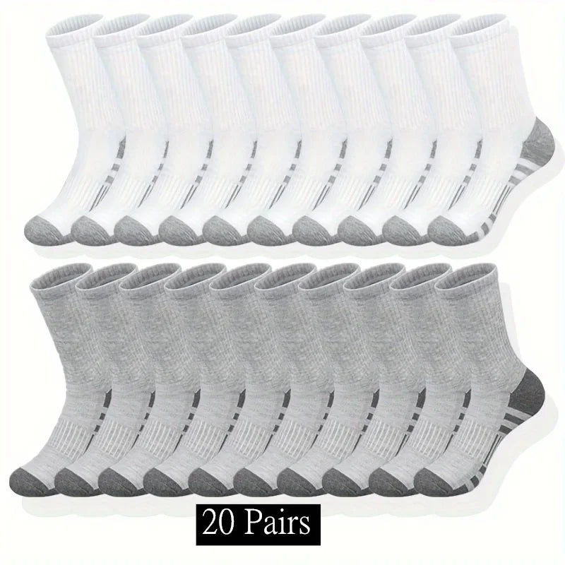 Unisex Men's Classic Crew Socks For Running And Basketball Breathable
