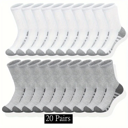 Unisex Men's Classic Crew Socks For Running And Basketball Breathable