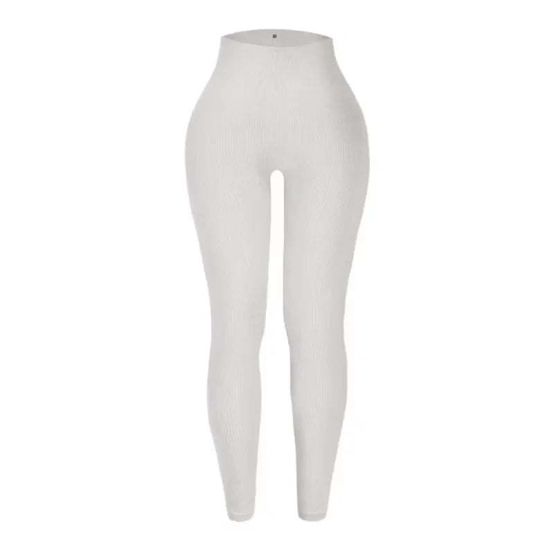 Women's Seamless Knitted Yoga Pants High Waisted Leggings Hip Lifting