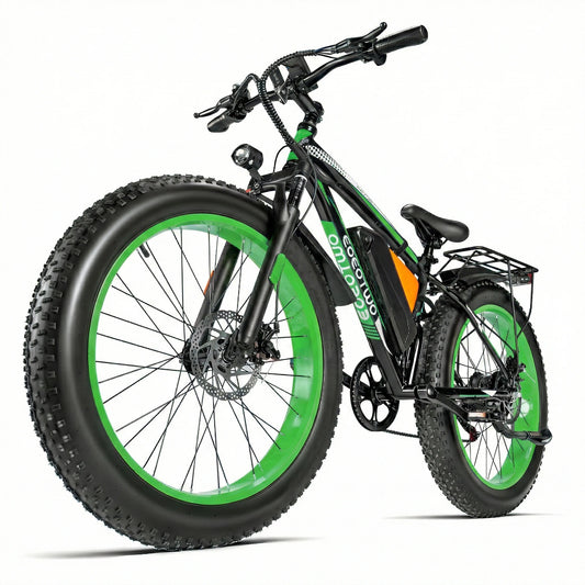 EOEOTWO Fat Tire Electric Bike All Terrain 1000W Peak Power