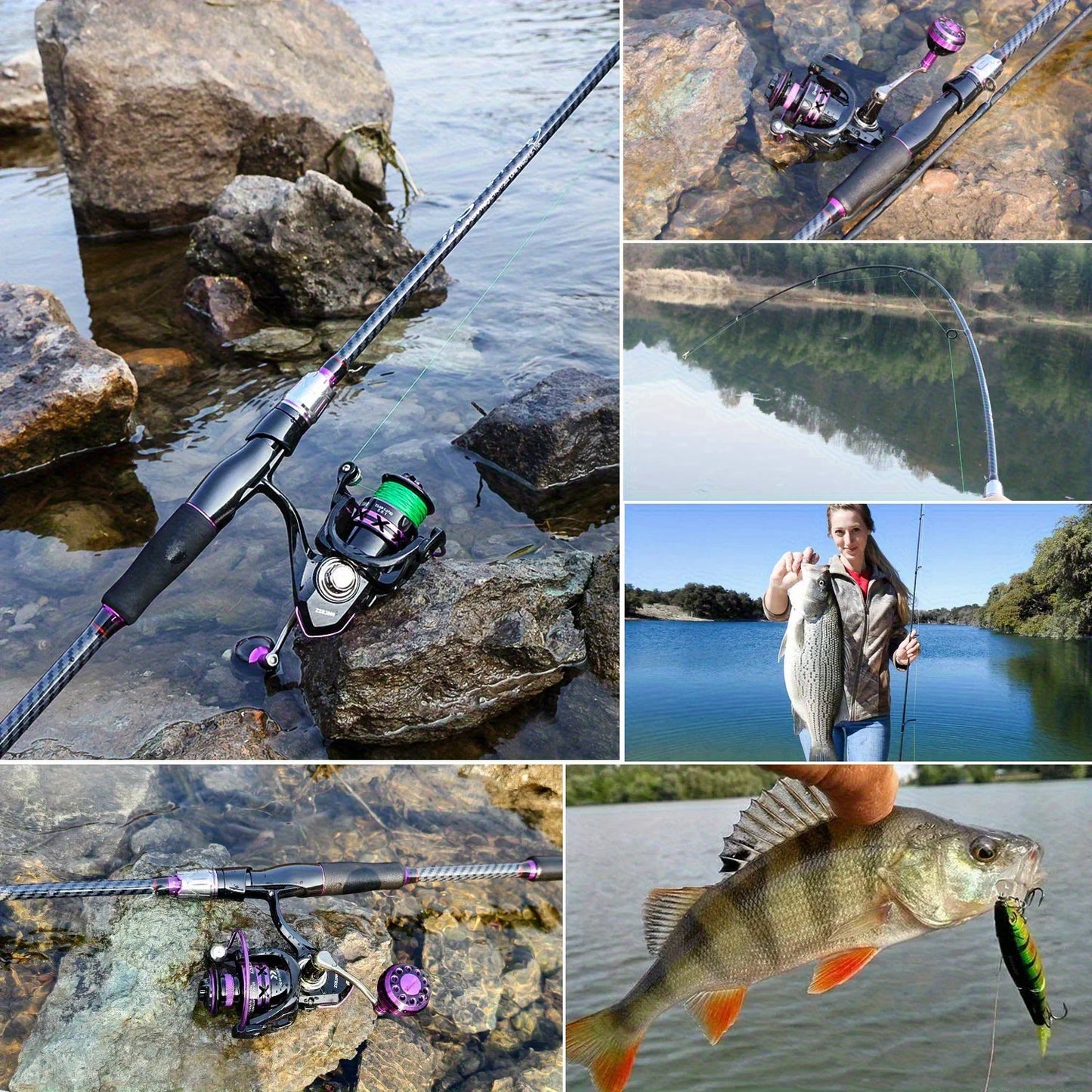 FridayInFishing Telescopic Carbon Fiber Fishing Rod Fast Action Long Cast