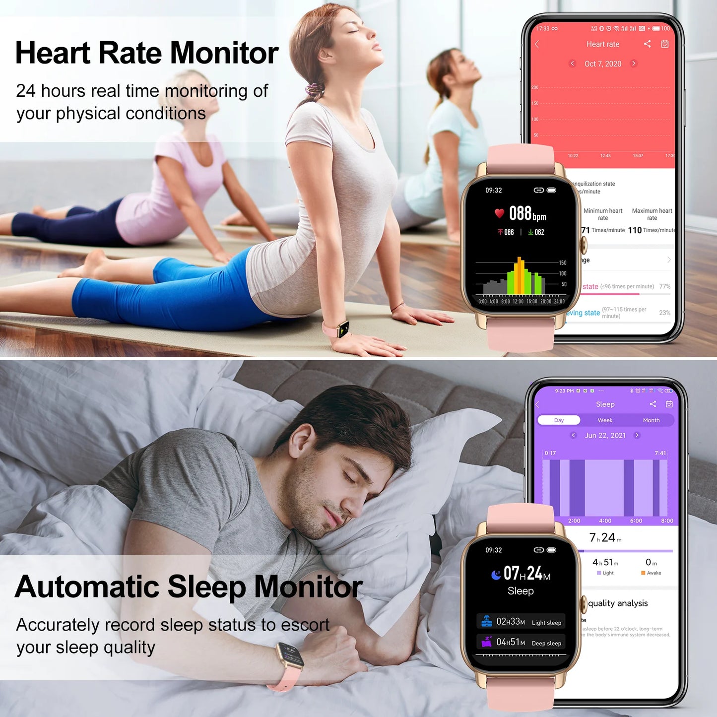 EIGIIS P66D Smart Watch Health Monitoring IP68 Waterproof