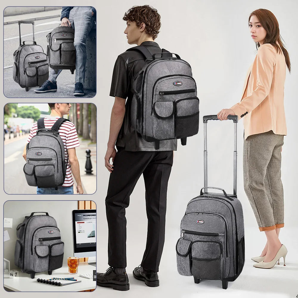 New York XPress Wheeled Travel Backpack For Men Business Class