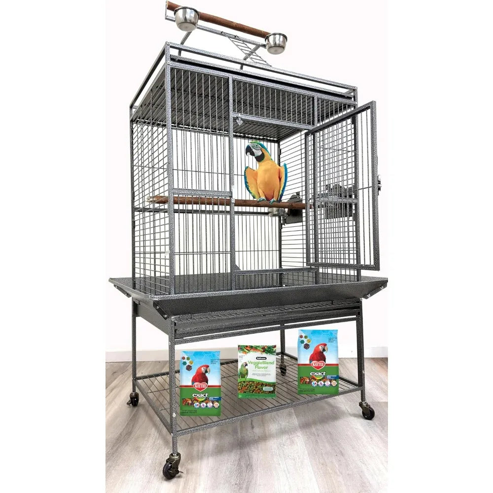 Wrought Iron Bird Climbing Ladder Perch Stand For Parrots