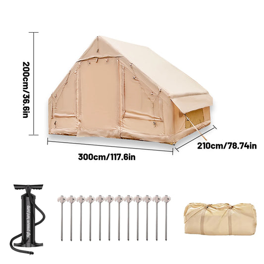 Pakicetus Inflatable Camping Tent Easy Setup Waterproof Windproof