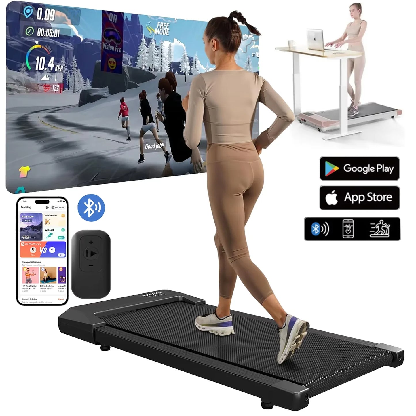2.5 HP Home Use Treadmill Walking Running Exercise Machine