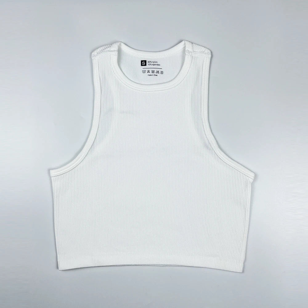Women Yoga Vest Elastic Gym Crop Top Fitness Tank Pro