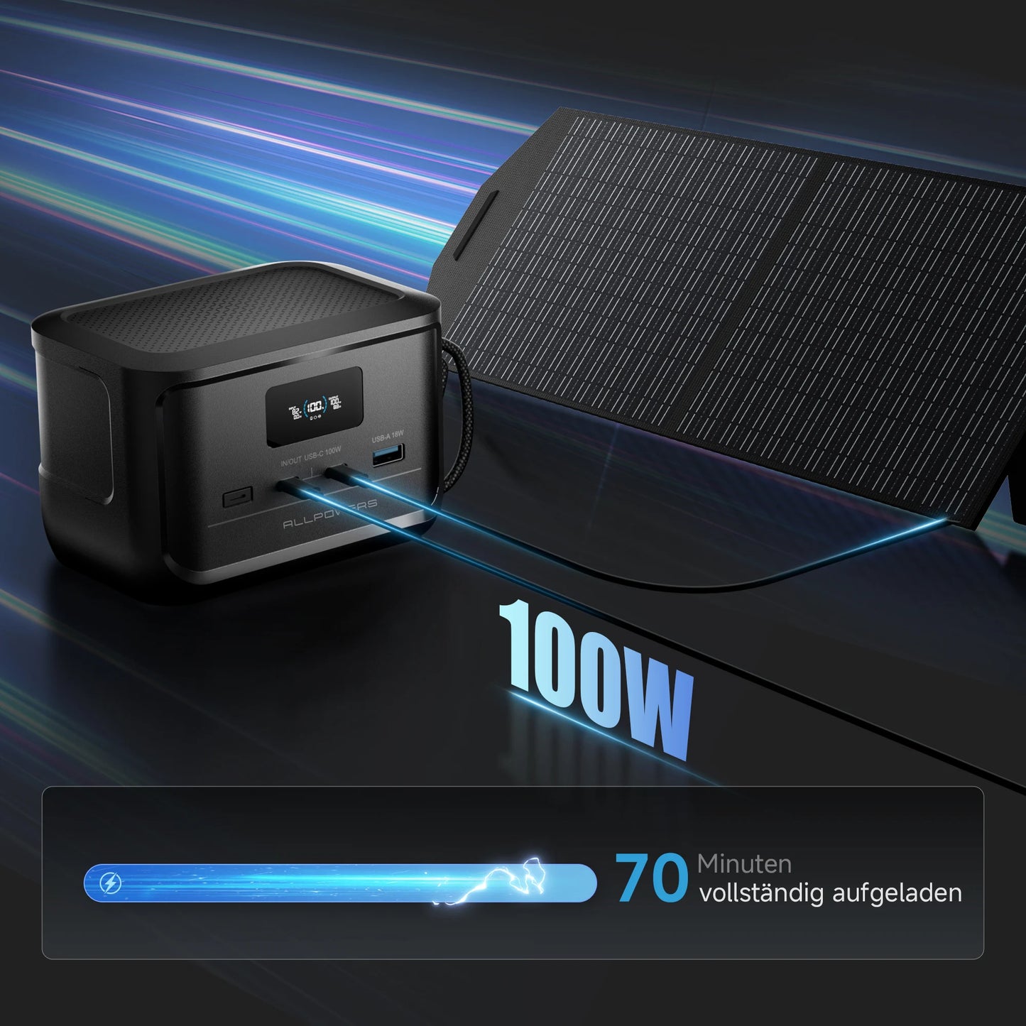 ALLPOWERS SOLAX P100 Portable LiFePO4 Power Bank 99.2Wh