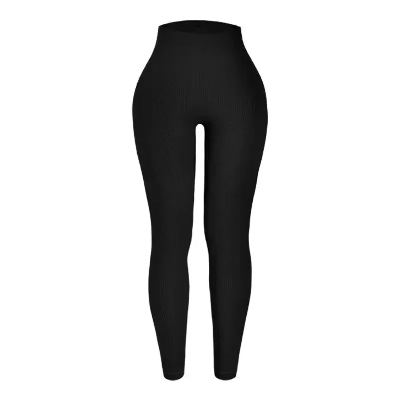Women's Seamless Knitted Yoga Pants High Waisted Leggings Hip Lifting