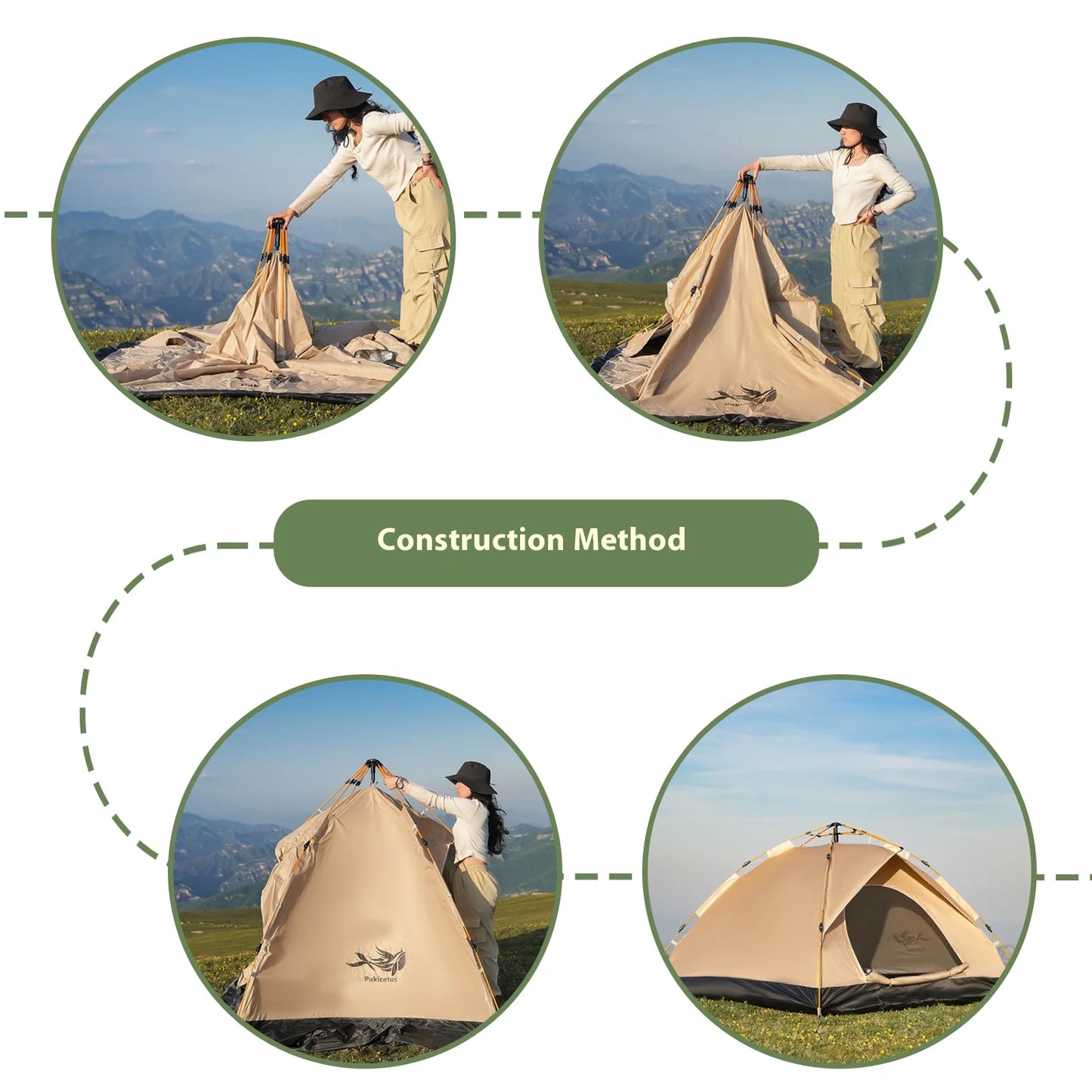 Pakicetus Instant Portable Tent Shelter for Beach and Camping