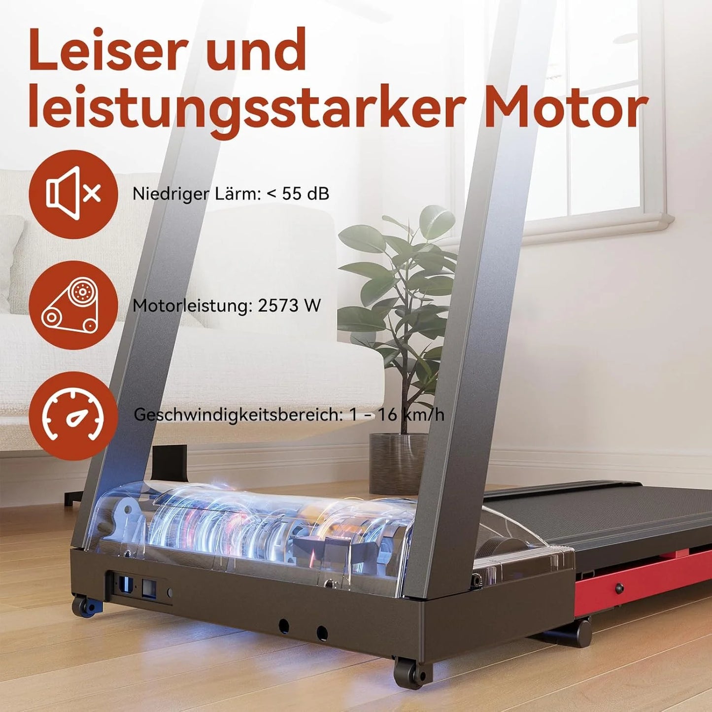 NONE Foldable Treadmill 3.5HP With Incline 350lb Capacity Bluetooth