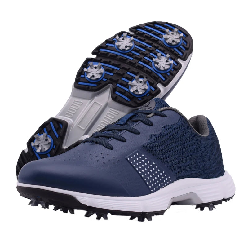 Lenox Men Golf Shoes Professional Spikes Anti Slip Footwear
