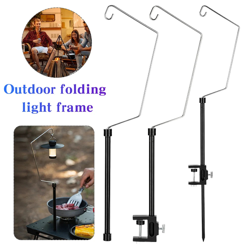 Table Lantern Stand Aluminum Alloy Camping Light Holder