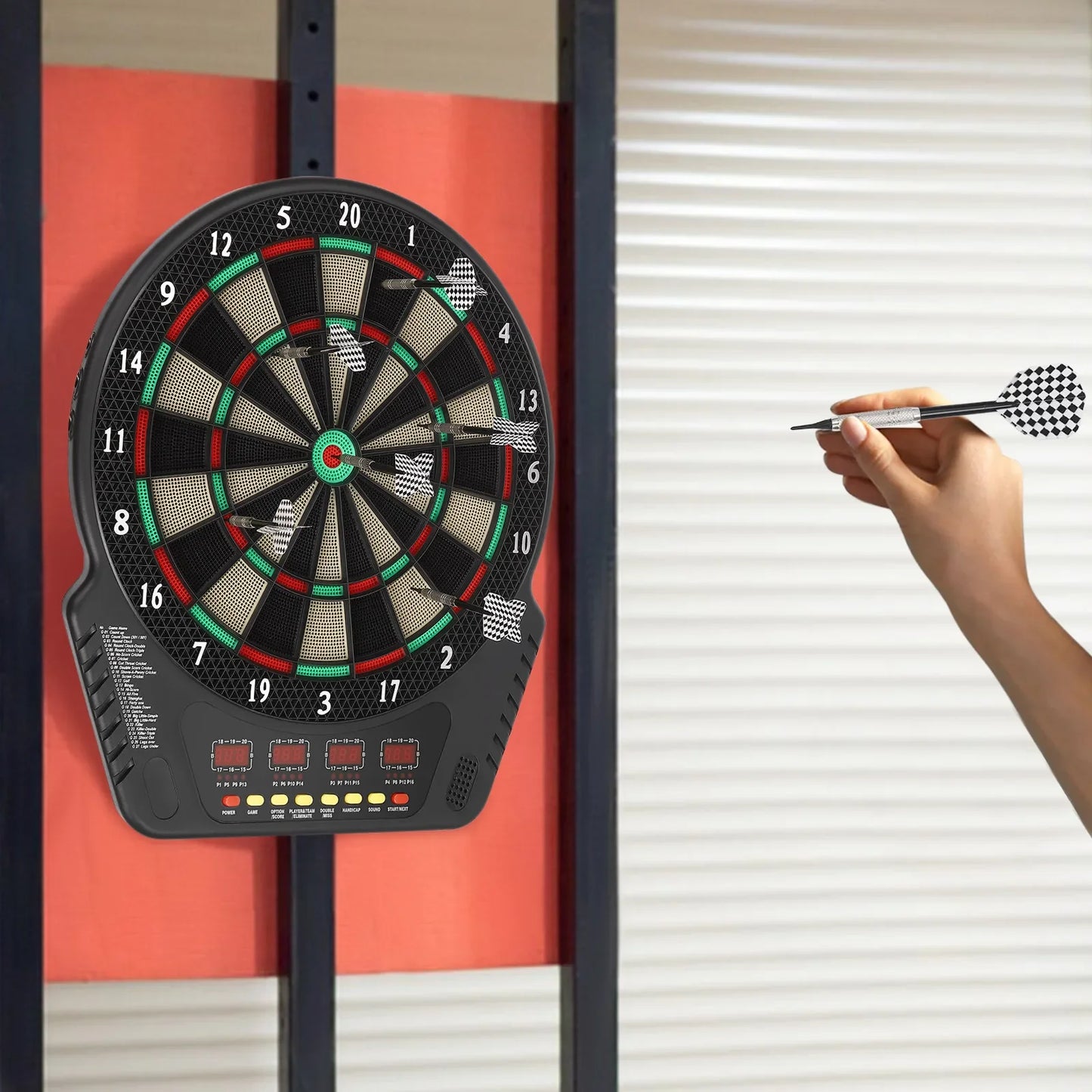 Hign-concerned Electronic Dart Board With 27 Games And Darts