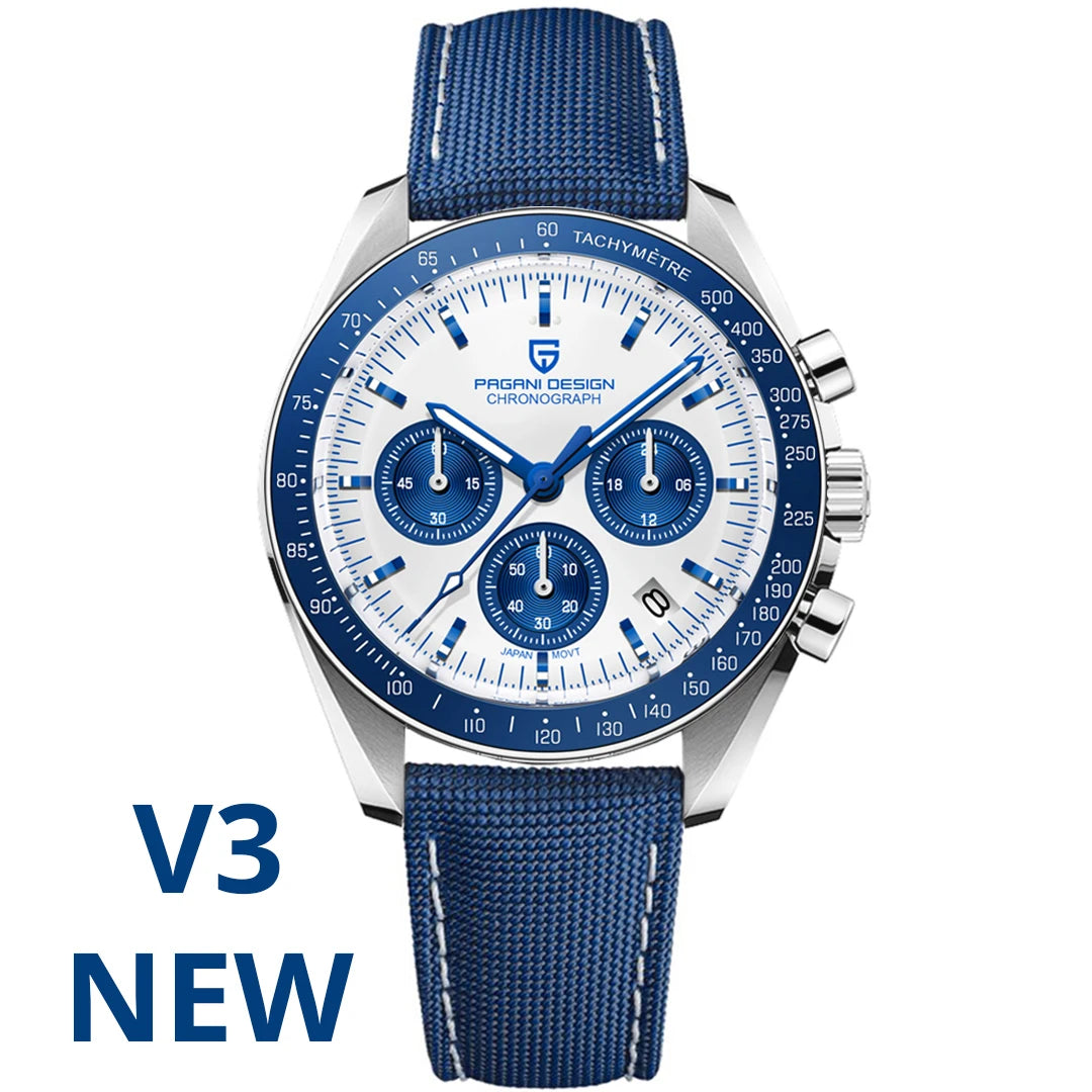 PAGANI DESIGN CK2998 Moon Watch Stainless Steel Chronograph For Men