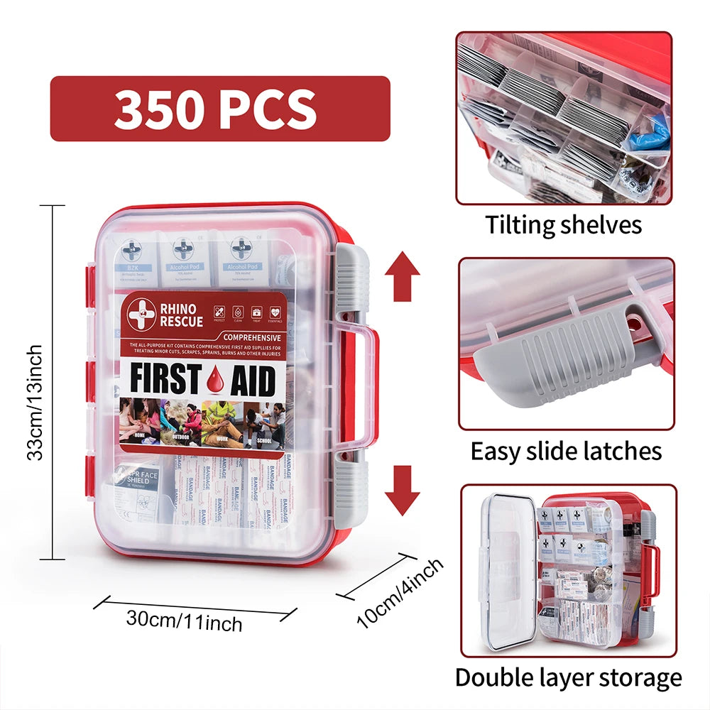 Rhino Rescue OSHA All-Purpose First Aid Kit Home Office