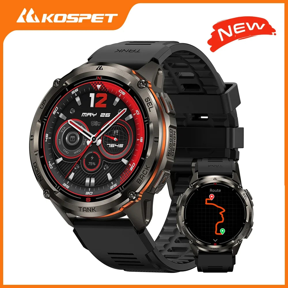 KOSPET Tank T3 Ultra 2 GPS Smartwatch IP69K Waterproof Bluetooth