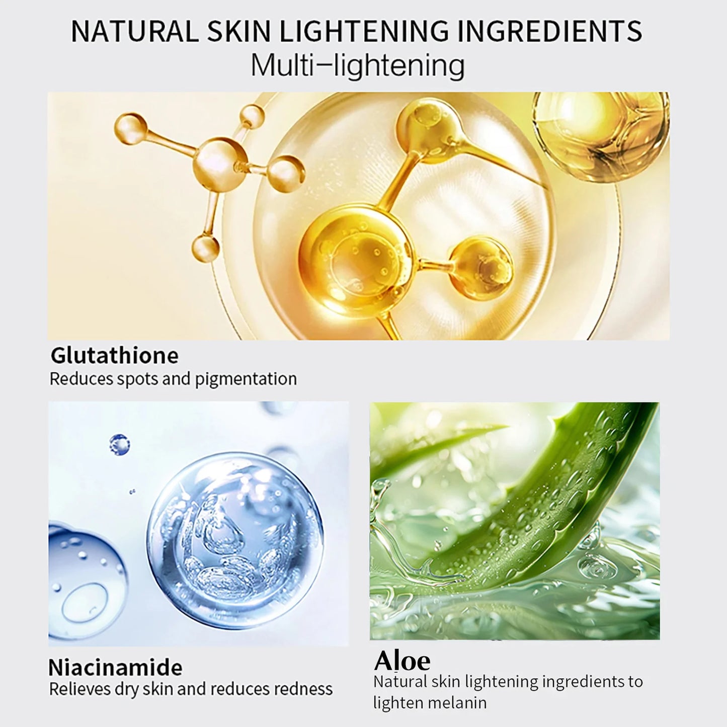 AILKE Double Glutathione Dark Spots Remover Face Cream, For Armpit, Elbows, Legs, White Spots, Age Spots, Sun Spots, Freckles