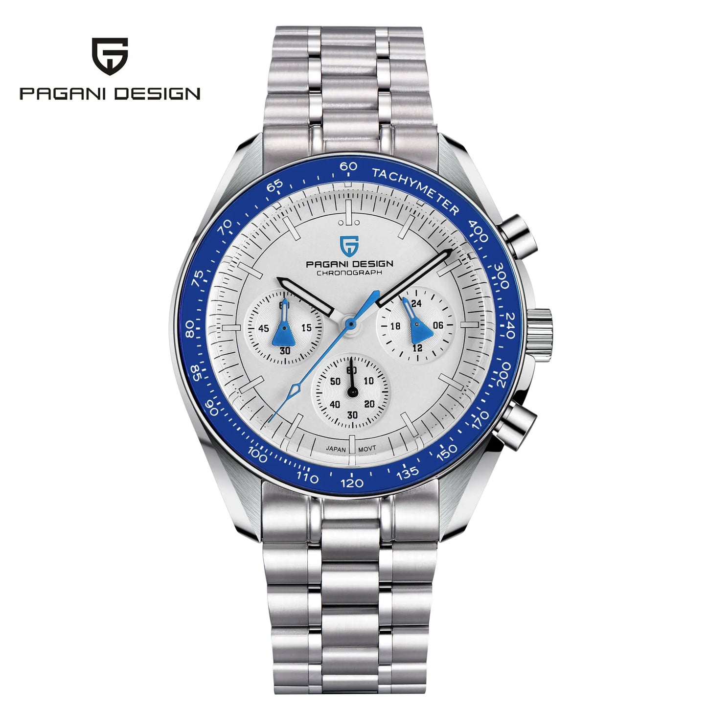 PAGANI DESIGN CK2998 Moon Watch Stainless Steel Chronograph For Men