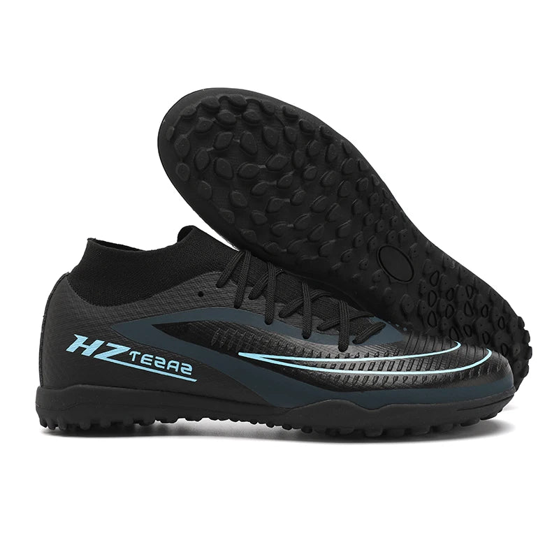 Qztzx Men's Soccer Shoes Breathable Cleats for Outdoor Play