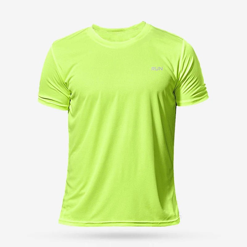 Quick Dry Men's Running T Shirt Breathable Gym Top Summer