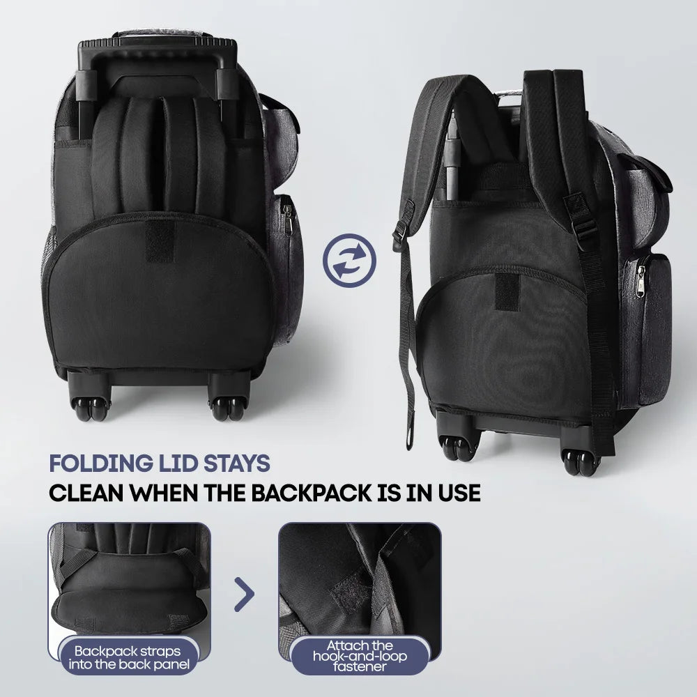 New York XPress Wheeled Travel Backpack For Men Business Class