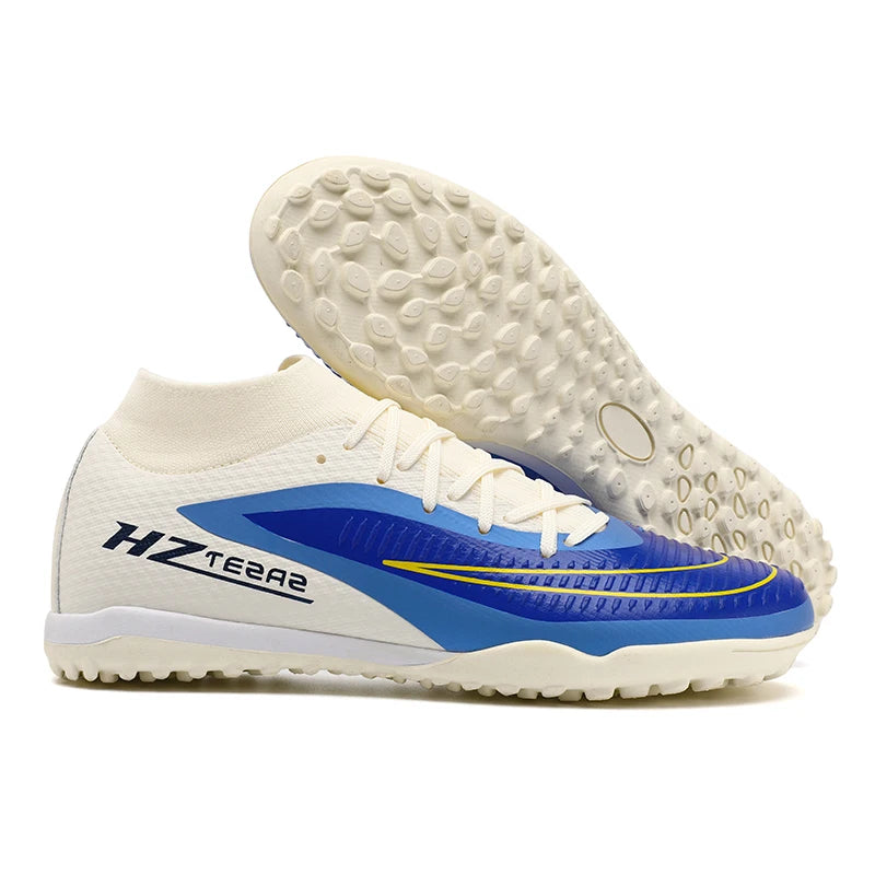 Qztzx Men's Soccer Shoes Breathable Cleats for Outdoor Play
