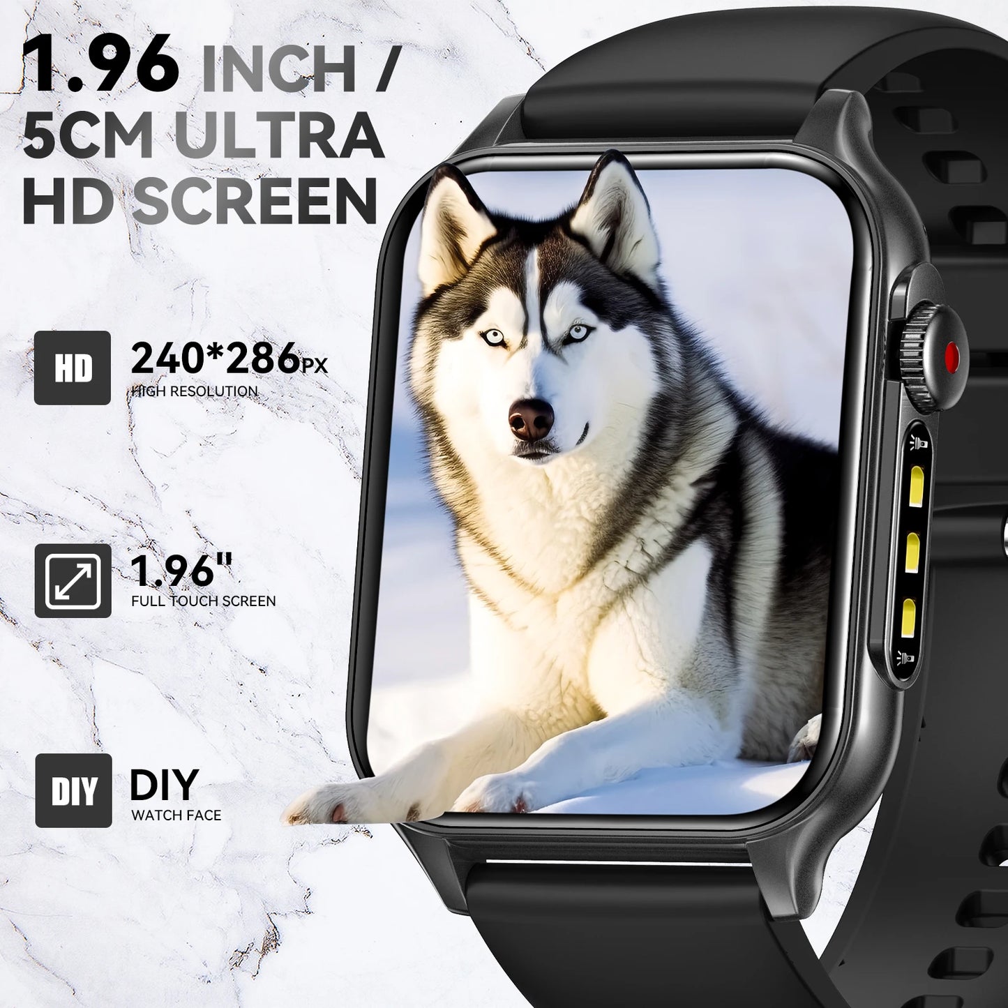 LaNikar P6 Max Smart Watch With HD Screen And Bluetooth