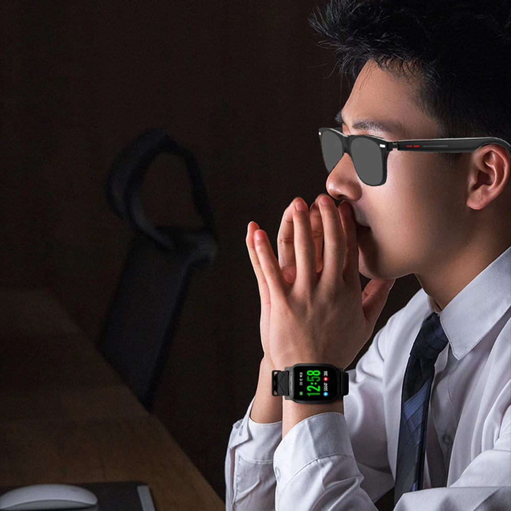 Alloet Smart Glasses AI Voice Assistant Camera Open Ear