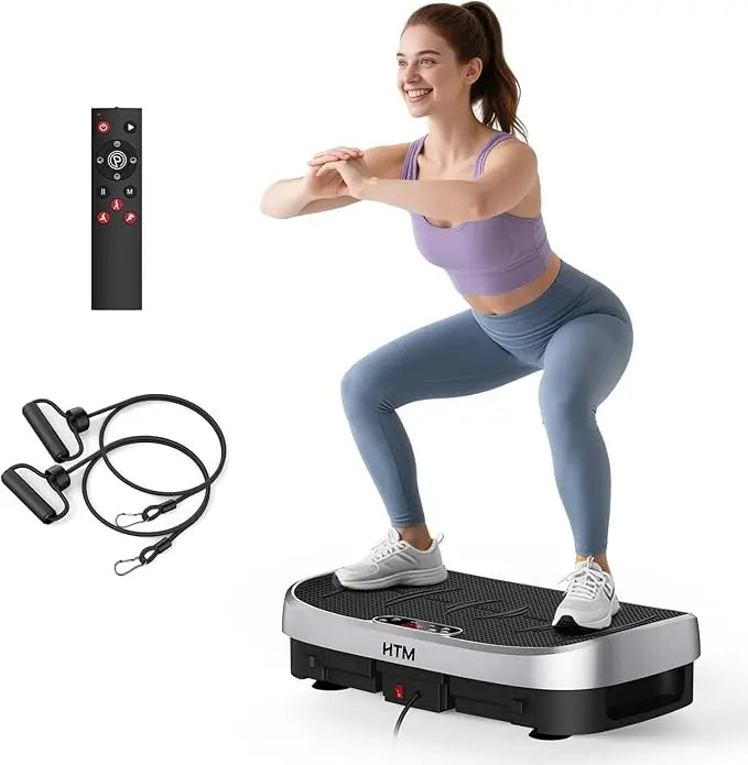 HTM Vibration Plate Fat Burning Fitness Platform 120 Levels Home Gym