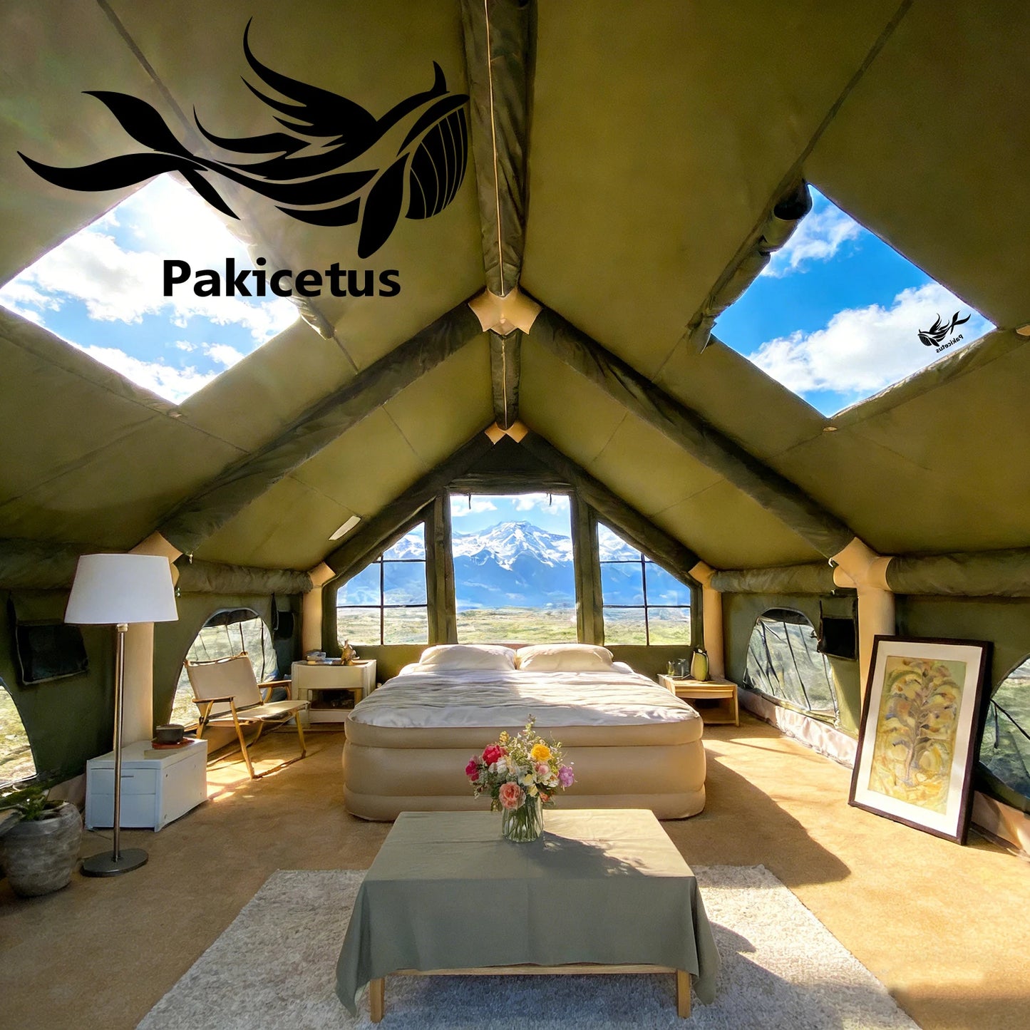 Pakicetus Quick Setup Inflatable Camping Tent For Family