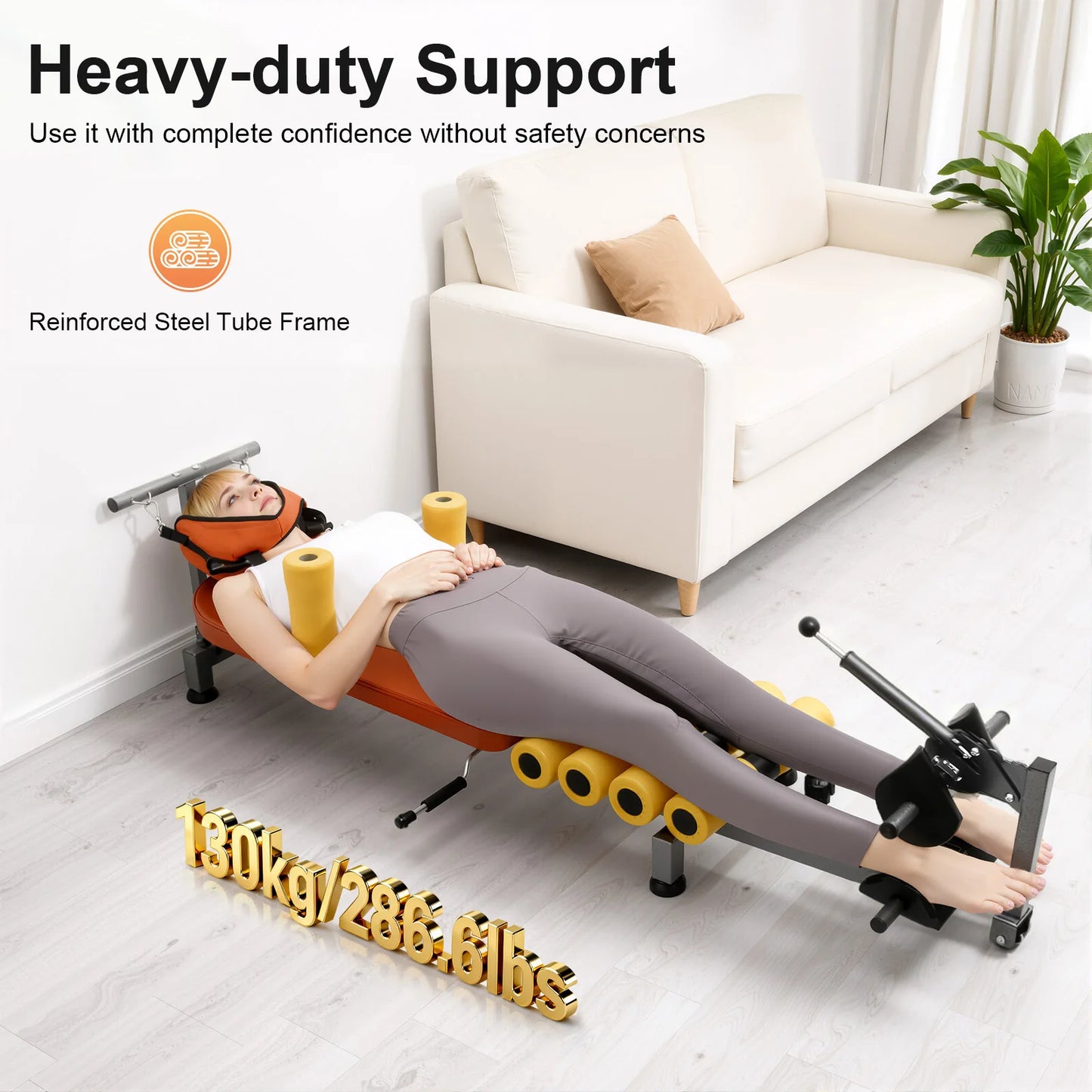 Adjustable Back Stretch Bench for Neck and Spinal Decompression