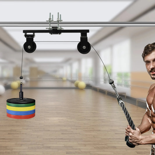 Cable Pulley System for Home Gym Strength Training