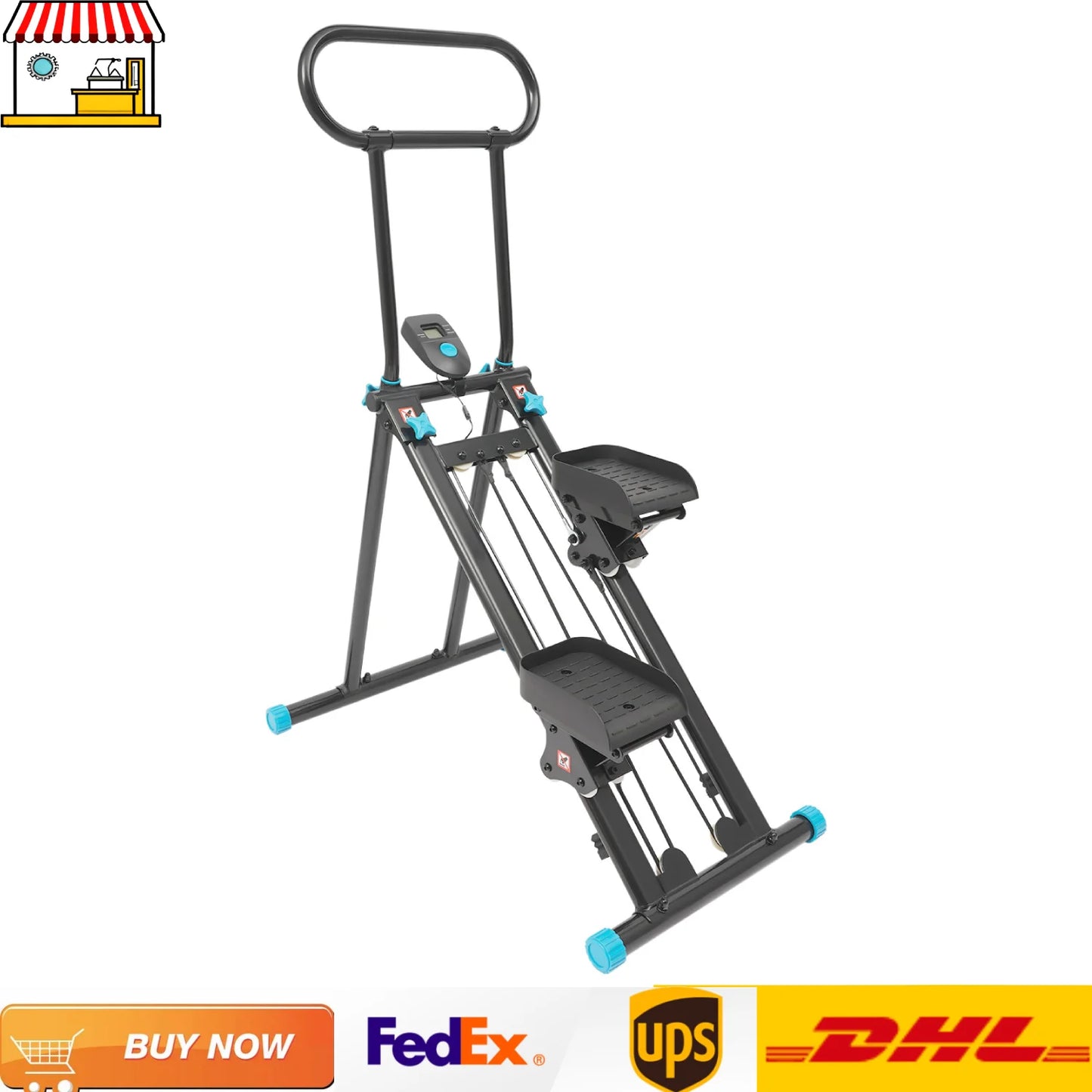 Folding Stair Stepper For Gym Exercise Full Body Cardio Workout