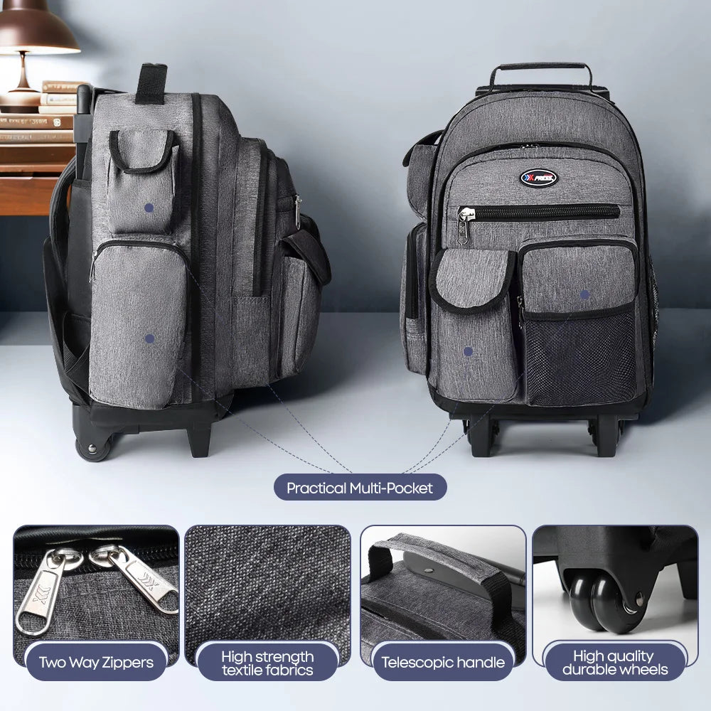 New York XPress Wheeled Travel Backpack For Men Business Class