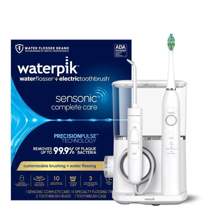 XMSJ Sensonic Complete Care Water Flosser and Rechargeable Electric Toothbrush