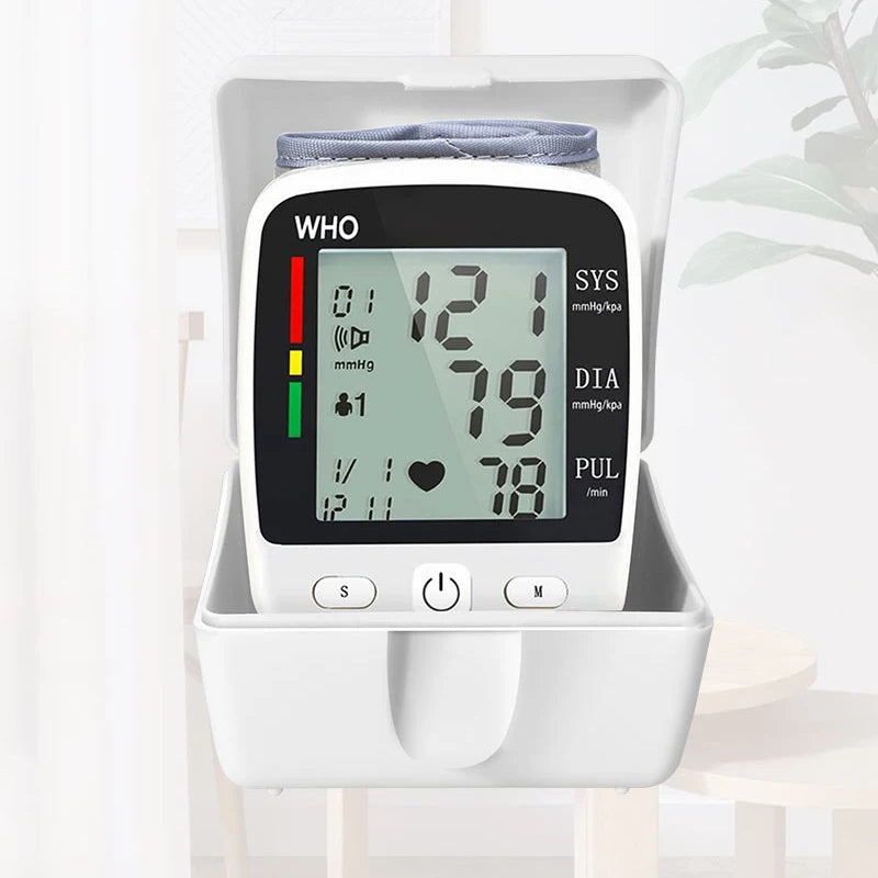 TAKRO Rechargeable Wrist Blood Pressure Monitor With LCD Display