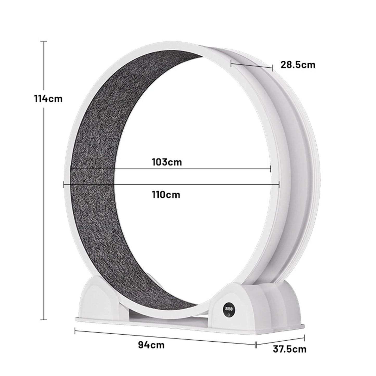 HiMISSCN Quiet Cat Exercise Wheel For Indoor Cats With Pedometer