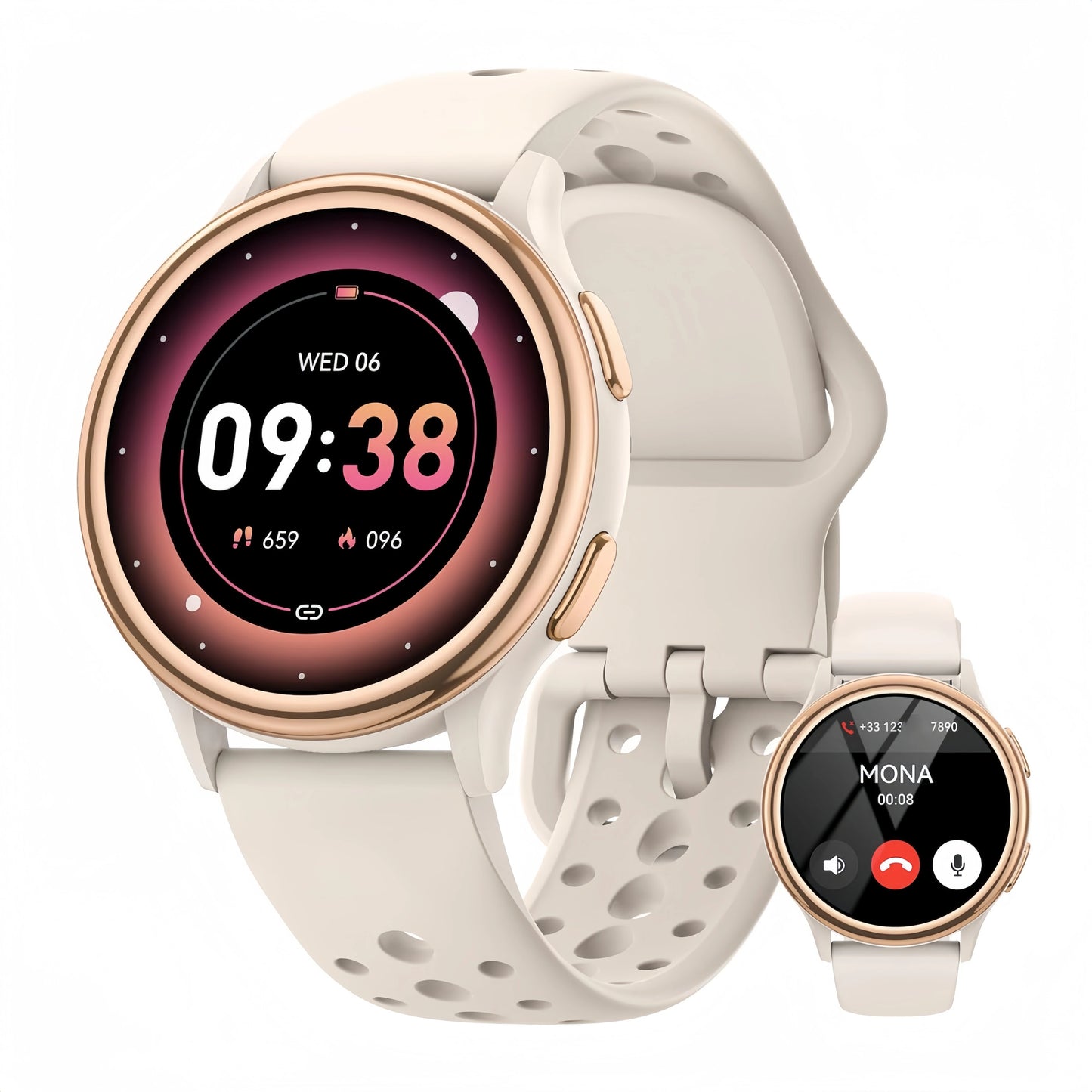 AnyloopCa Womens Smartwatch Fitness Tracker With 400 Faces And Calls