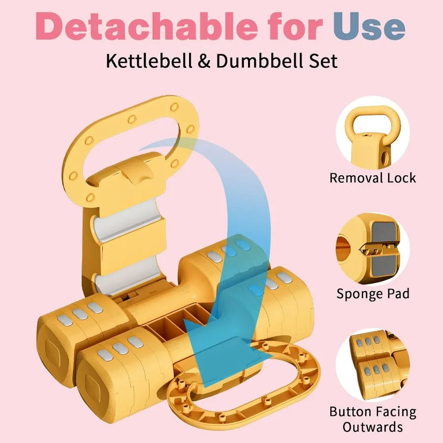 LISM Adjustable Kettlebell Set Four In One Free Weight